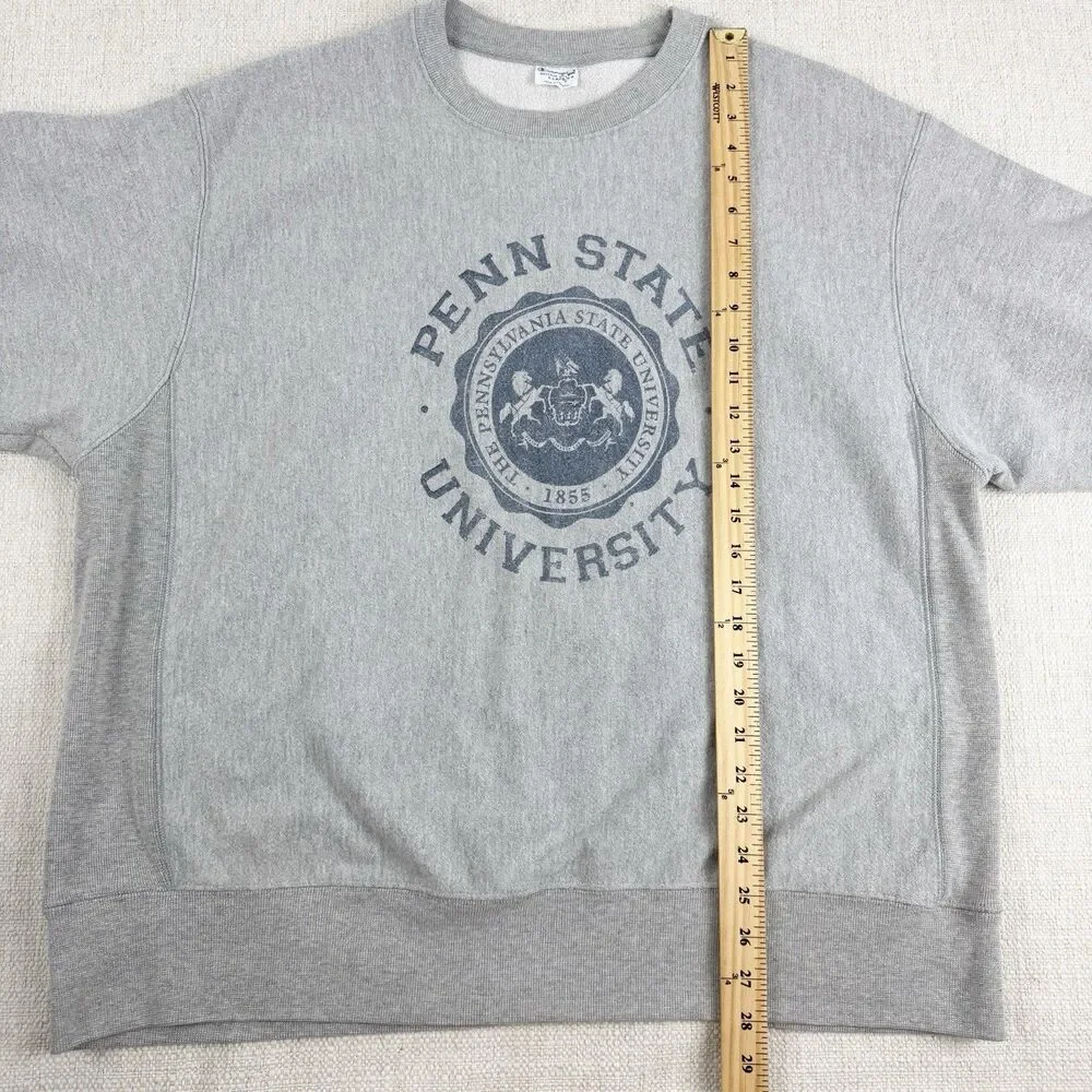 Penn State University Champion Reverse Weave Vintage Men's Crewneck Sweatshirt - Picture 14 of 15